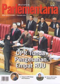 Buletin Parlementaria Nomor: 1072/V/IX/2019 September 2019