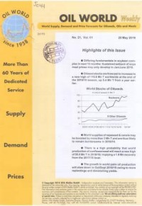 Oil World Weekly Vol. 61 No. 21 / 25 May 2018