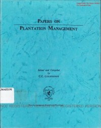 Papers on Plantation Management