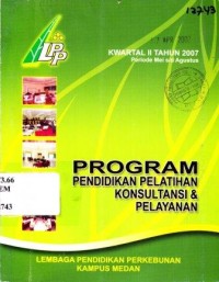 Program pendidikan pelatihan konsultansi & pelayanan