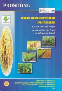 Prosiding Inovasi Teknologi Pertanian Spesifik Lokasi