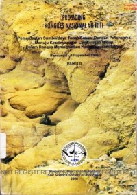 Prosiding Kongres Nasional VII HITI. Pemanfaatan Sumberdaya Tanah Sesuai dengan Potensinya Menuju Kesimbangan Lingkungan Hidup Dalam Rangka Meningkatkan Kesejahteraan Rakyat, Bandung,2-4 Nopember 1998 (Buku I-Buku II)