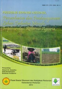 Prosiding Seminar Nasional Pemanfaatan dan Pendayagunaan Lahan Terlantar Menuju Implementasi Reforma Agraria