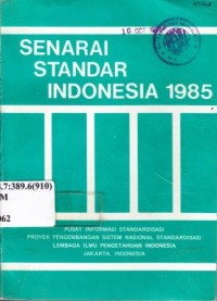 Senarai standar Indonesia 1985.