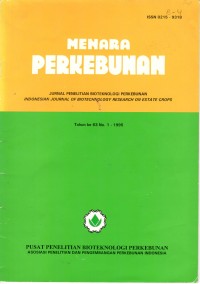 MENARA PERKEBUNAN Tahun KE 63 No. 1 - 1995