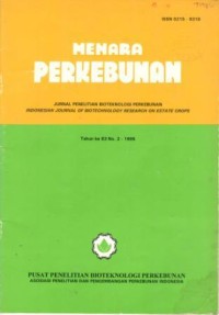 MENARA PERKEBUNAN Tahun KE 63 No. 2 - 1995