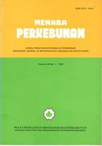 MENARA PERKEBUNAN Tahun KE 64 No.3 -1996