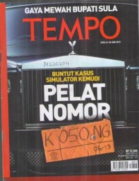 TEMPO EDISI 24-30 JUNI 2013.