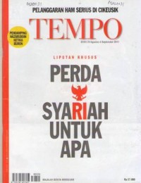 TEMPO EDISI 29 AGUSTUS - 4 SEPTEMBER 2011