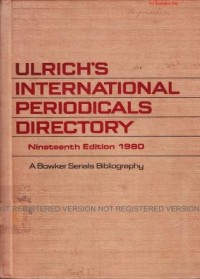 Ulrich's International Periodicals Directory 19th edition