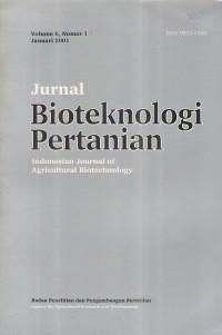 Jurnal Bioteknologi Pertanian Vol.6 No.1 Januari 2001