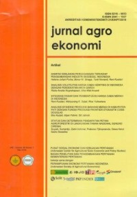 Jurnal Agro Ekonomi Vol. 36 No. 1 Mei 2018