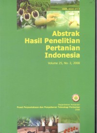 ABSTRAK HASIL PENELITIAN PERTANIAN INDONESIA VOLUME 25,No. 2 - 2008