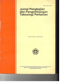 JURNAL PENGKAJIAN DAN PENGEMBANGAN TEKNOLOGI PERTANIAN Volume 5 No.1 JANUARI 2002