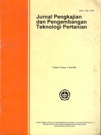 JURNAL PENGKAJIAN DAN PENGEMBANGAN TEKNOLOGI PERTANIAN Volume 5 No.2 JULI  2002