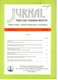 Jurnal Penelitian Tanaman Industri Volume 5 No.4  September 2000