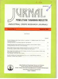 Jurnal Penelitian Tanaman Industri Volume 6 No.2  September 2000