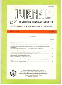 Jurnal Penelitian Tanaman Industri Volume 7 No.2  Juni 2001