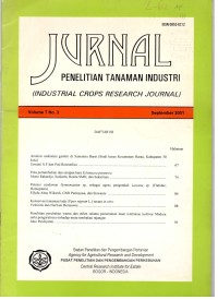 Jurnal Penelitian Tanaman Industri Volume 7 No.3  September 2001