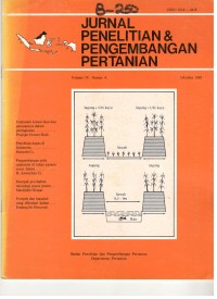 JURNAL PENELITIAN & PENGEMBANGAN PERTANIAN Volume IV Nomor 4 Oktober 1985