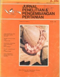 Jurnal penelitian & pengembangan pertanian Vol.VII Nomor.4 Oktober 1988