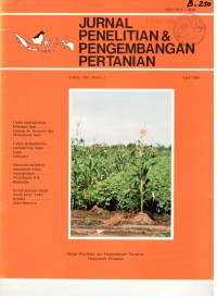 JURNAL PENELITIAN & PENGEMBANGAN PERTANIAN Volume VIII No.2 April  1989