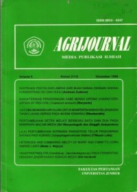 Agri Journal Volume.1 No.2 Januari 1993