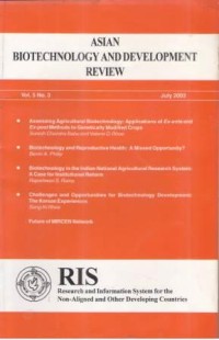 Asian Biotechnology and Development Review Vol.5 No.3 July  2003