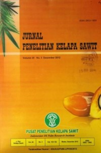 Jurnal Penelitian Kelapa Sawit Volume 20 No. 3 Desember 2012