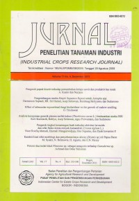 Jurnal Penelitian Tanaman Industri Vol.17 No.4 Desember 2011