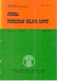 Jurnal Penelitian Kelapa Sawit Volume 14 Nomor 2 Agustus 2006