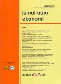 Jurnal Agro Ekonomi Volume 35 Nomor 1 Mei 2017