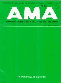 Agricultural Mechanization in Asia, Africa and Latin America (AMA) Vol. 45 No. 4  Autumn 2014