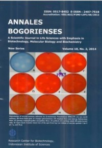 Annales Bogorienses Volume 18, No. 2, Tahun 2014