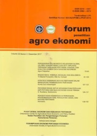 Forum Penelitian Agro Ekonomi Volume 35 No. 2 Desember 2017