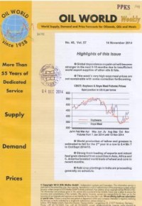 Oil World Weekly Vol. 57 No. 46 / 14 November 2014