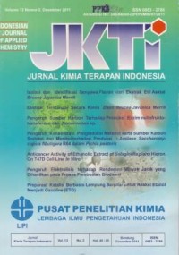 Jurnal Kimia Terapan Indonesia (JKTI) Volume. 14 No. 1 Juni 2012