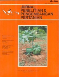 Jurnal penelitian & pengembangan pertanian vol.IX Nomor.1 januari 1990