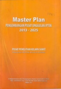 Master Plan pengembangan pusat unggulan iptek 2013-2025